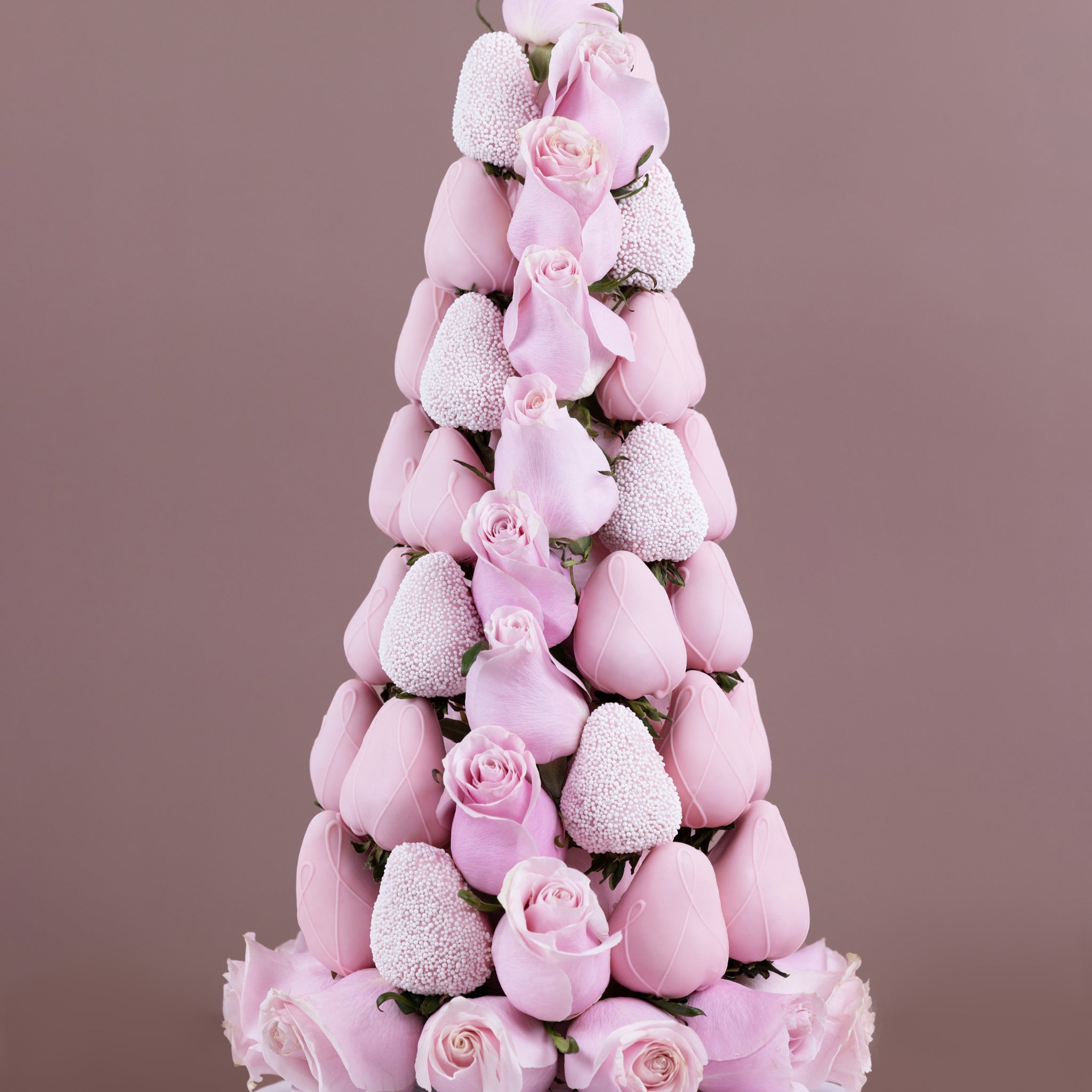 Pretty in Pink Strawberry Tower